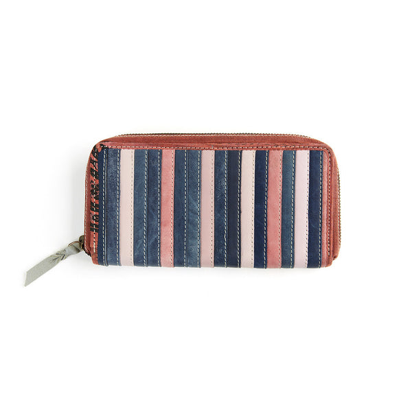 Grey Striped Wallet - India